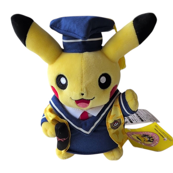 Pokemon Center Monthly Pikachu 2016 Graduate Plush Toy, Stuffed Animal, 8", NWT - Picture 2 of 10